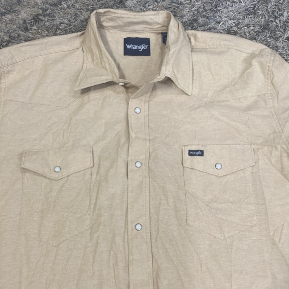 Wrangler snap button down long sleeve men’s shirt size 2XLT great condition - Picture 2 of 8